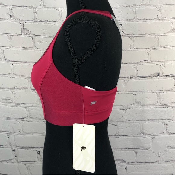FABLETICS PAIGE LOW IMPACT RED/SILVER SPORTS BRA. SIZE ( XS) - Picture 8 of 12